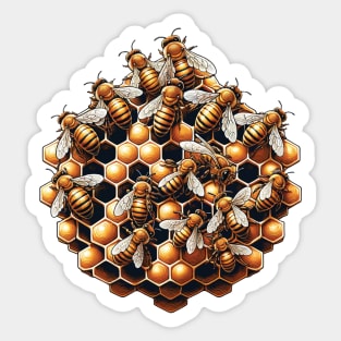 Honeycomb Harmony Sticker